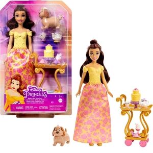 Disney Princess Belle Doll with Yellow and Pink Gown